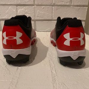 Under Armour baseball cleats red/white/black